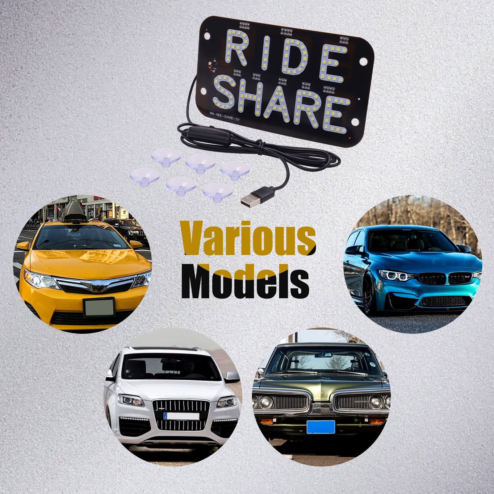 Amazon.co.jp: LEDタクシーライト 12V Taxi 空車信号ライト ライド